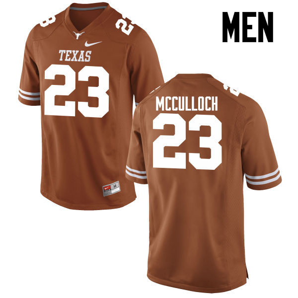 Men #23 Jeffrey McCulloch Texas Longhorns College Football Jerseys-Tex Orange